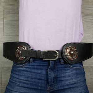 Albatros Geniune Leather Women's Buckle Belt sz M